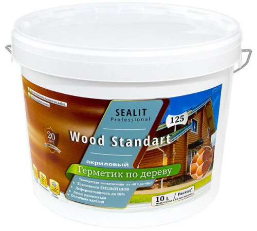Купить ГЕРМЕТИК - Sealit Wood Standart для профессиональных работ с деревянными домами 5 л в Челябинске, Челябинская область