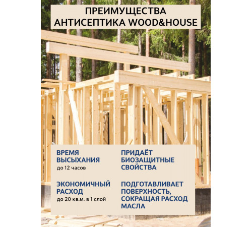 Заказать ГРУНТОВОЧНЫЙ АНТИСЕПТИК WOOD & HOUSE в Челябинске, Челябинская область